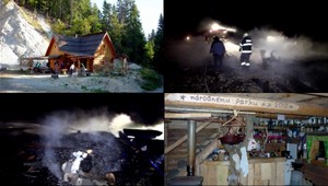 Ničivý požiar. Turistická chata v Muránskej planine zhorela do tla