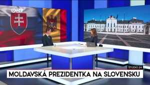 Štúdio 24: Moldavská prezidentka na Slovensku