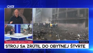 Štúdio 24: Stroj sa zrútil do obytnej štvrte