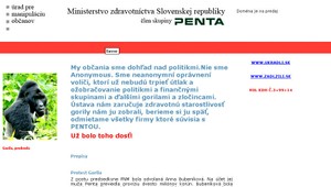 Hackeri v akcii. Všetko o Gorile na stránke štátneho úradu