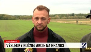 Tlačová beseda po nočnom zásahu na hraniciach