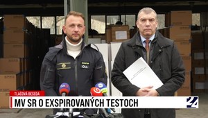 Tlačová beseda MV SR o exspirovaných testoch