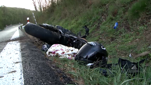 Záchranné zložky pomáhali motorkárovi: Havaroval v ostrej zákrute