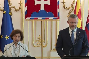 Tlačová beseda po rokovaní prezidentov Slovenska a Severného Macedónska