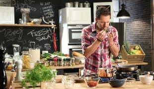 Mini burgery/Krémová penová polievka