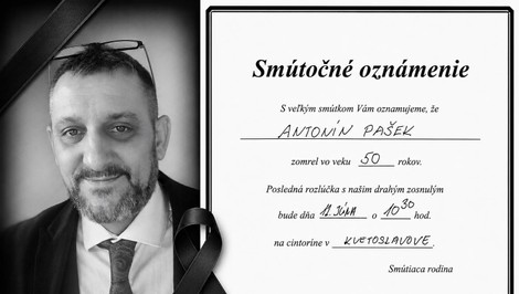 Známy langošár Antonín zomrel v otcovom náručí. Prehovoril o jeho posledných dňoch