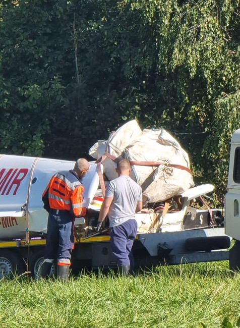 pád lietadla Senica