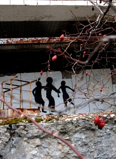 Pripjať ukrajinské mesto Černobyľ zóna chránená nebezpečná