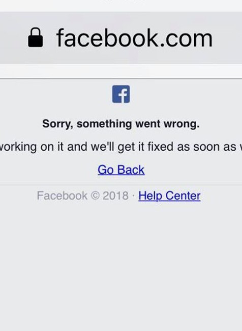 Facebook výpadok