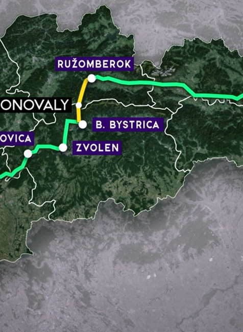 trasa do kosic cez donovaly