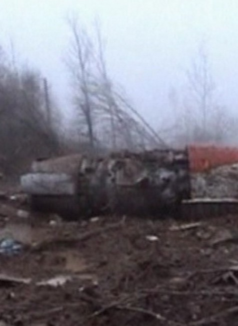 Havarované lietadlo, trup, Kaczynski