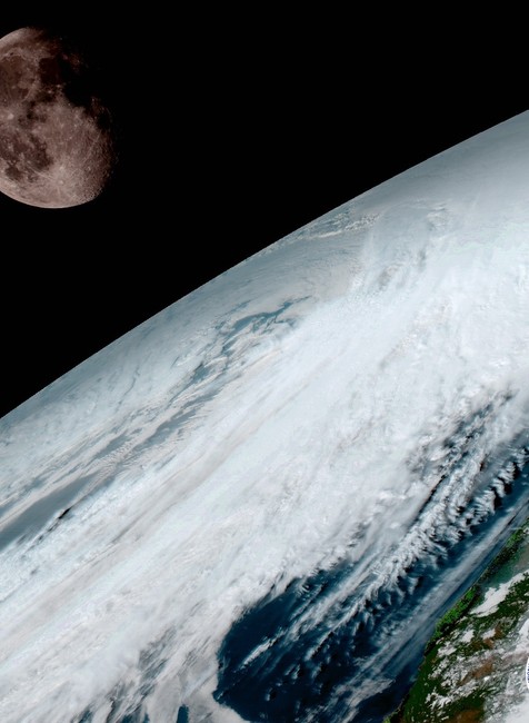 Goes-16 snimka, vesmír