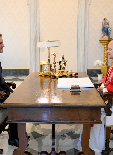 Slovenský prezident Peter Pellegrini vo Vatikáne