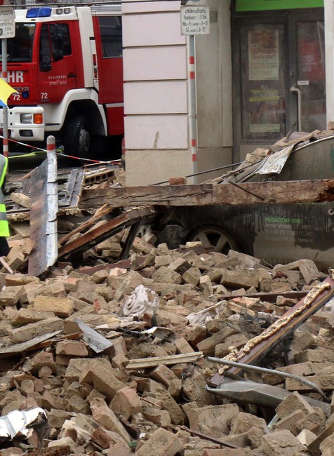 Výbuch domu vo Viedni na MariaHilfer Strasse 1