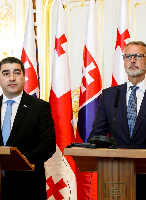 Stretnutie predsedov parlamentov Slovenska a Gruzínska
