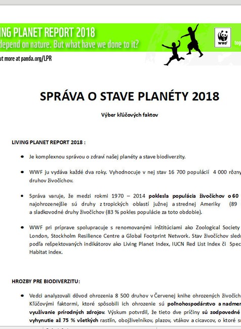 Správa o našej planéte: Človek začína byť nebezpečný sebe samému