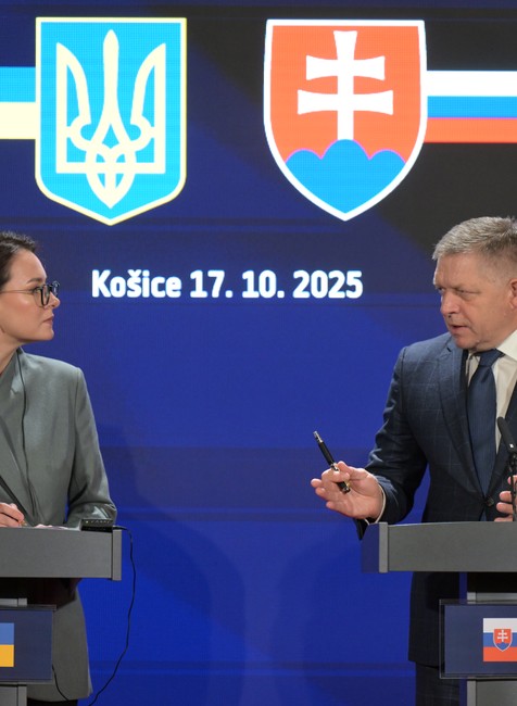 Robert Fico a Julija Svyrydenková