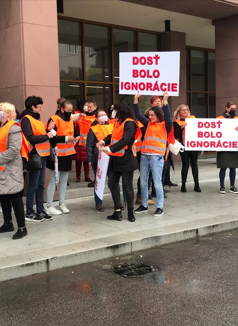 Protest pred MS SR 7