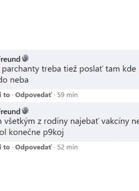 Naď podáva 7 trestných oznámení pre nebezpečné vyhrážanie sa jeho rodine.