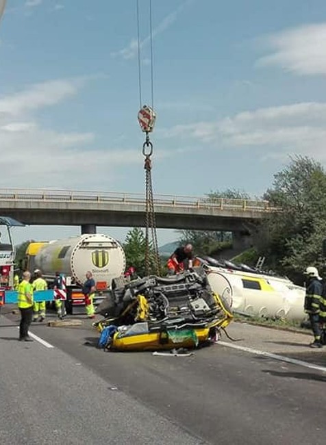 Cisterna na diaľnici D1