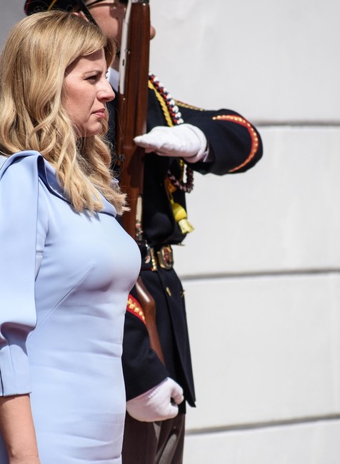 Zuzana Čaputová sa predstavila čestnej stráži 