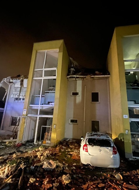 výbuch biely kostol