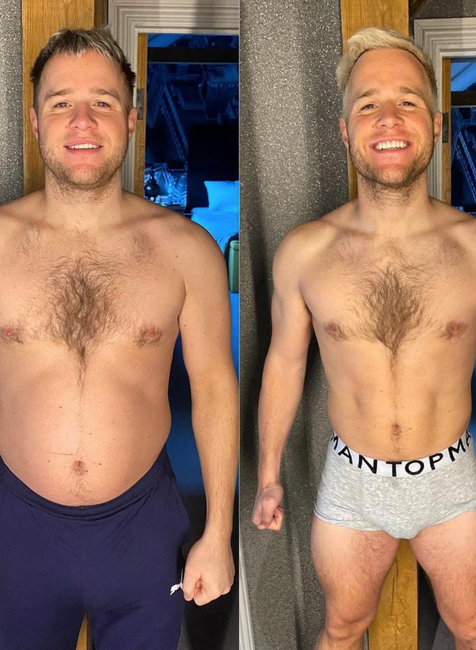 Olly Murs predtým:potom