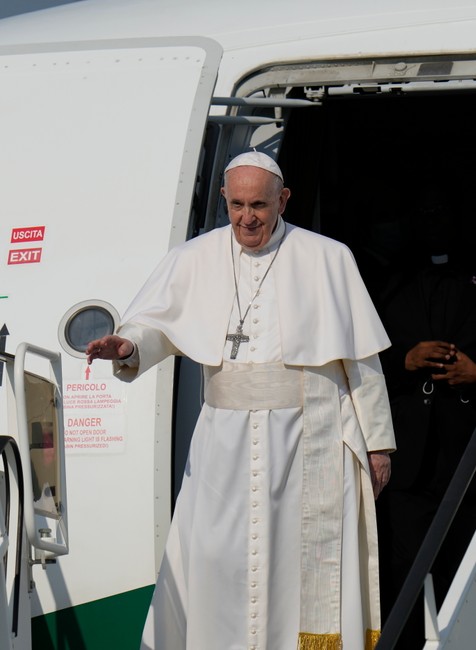 Prílet pápeža Františka
