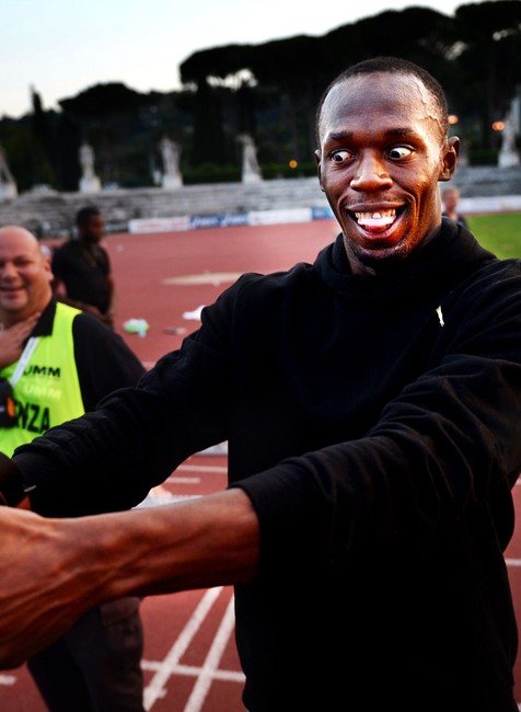 Usain Bolt fotoreportér zlato šprint 200 metrov