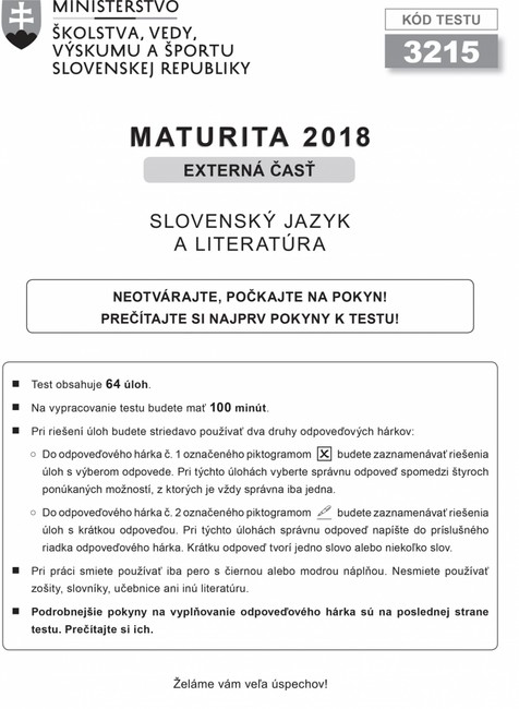 Maturita Slovenský jazyk 19