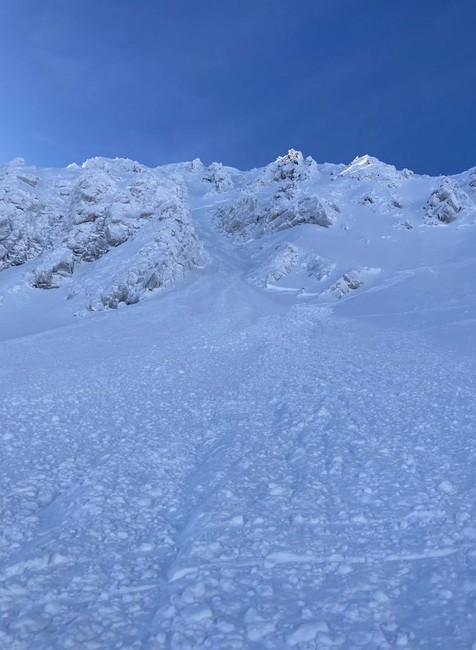 Lavína v Nízkych Tatrách