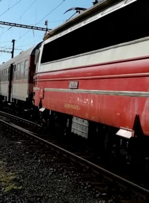 Vykoľajený vlak Senica