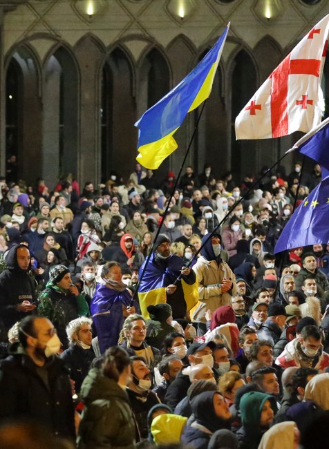 Protesty v Gruzínsku
