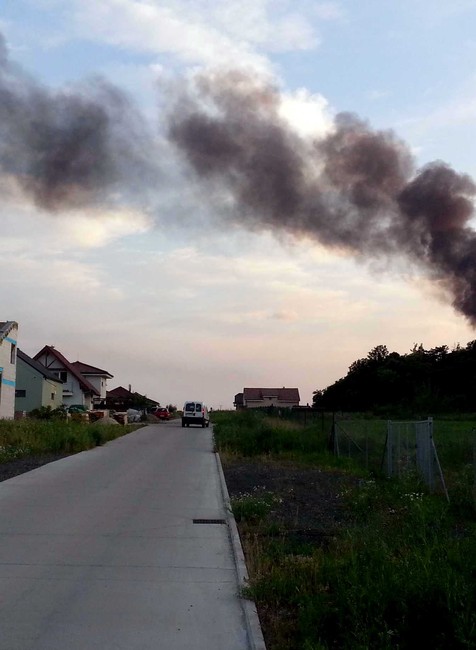 požiar skládky