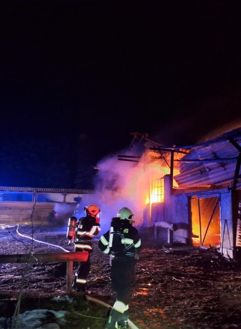 Požiar senníka