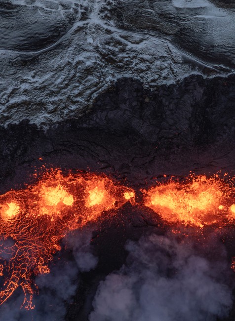 Island Reykjanes Grindavík erupcia sopka (1)