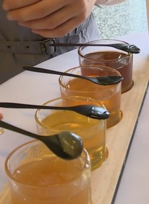 Včelie úly s výhľadom na mesto