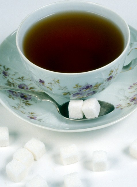 čaj cukor ilustračné foto