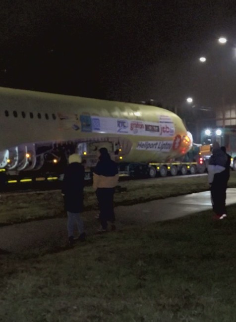 Prevoz lietadla v Žilinskom kraji 