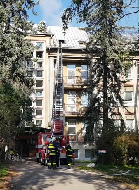Požiar v nemocnici v Ružomberku