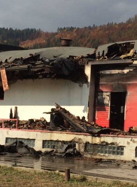 Požiar v Považskej Bystrici