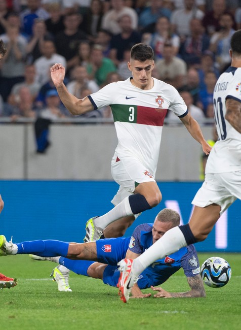 Momentka zo zápasu Slovensko - Portugalsko