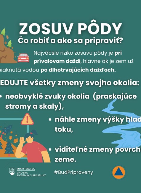 ​Odporúčanie pri zosuve pôdy