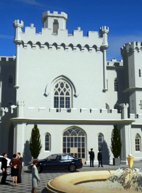 vizualizácia kaštieľa Rusovce