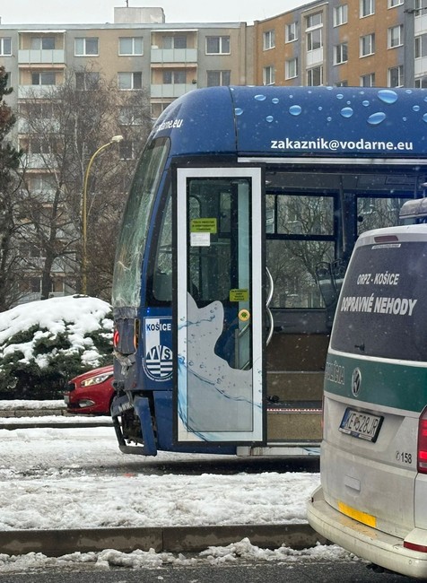 Zrážka električiek v Košiciach