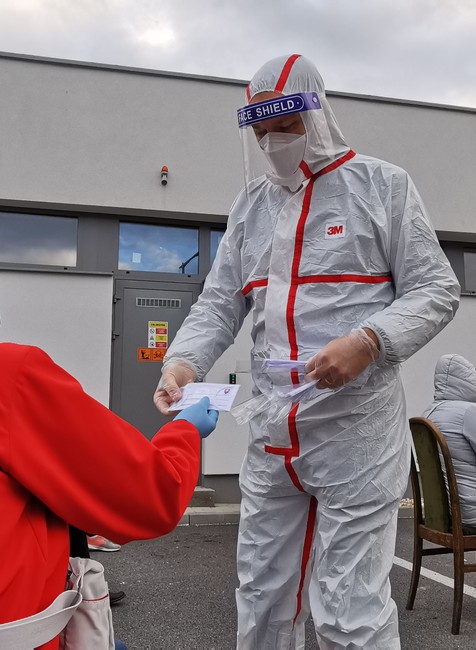 Premiér Igor Matovič ako dobrovoľník na plošnom testovaní 