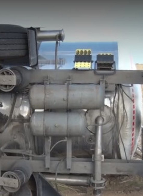 prevrátená cisterna