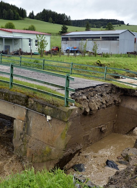 Povodňová situácia v Ľubici (okr. Kežmarok) 1