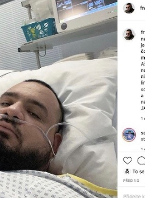 Raper Franto v nemocnici