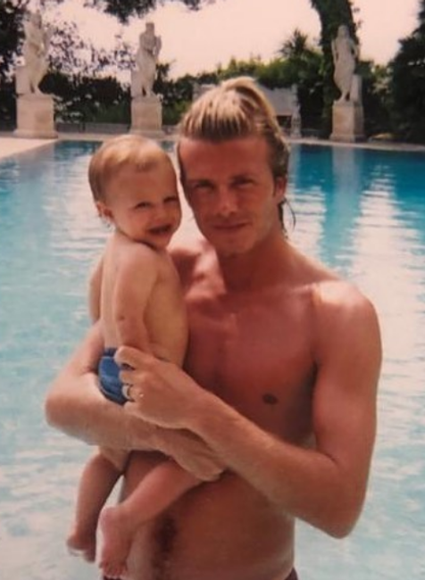 Romeo Beckham s otcom Davidom